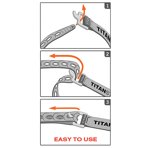 Ремень крепёжный TitanStraps Super Straps розовый L = 46 см (Dmax = 12,7 см, Dmin = 3,2 см)