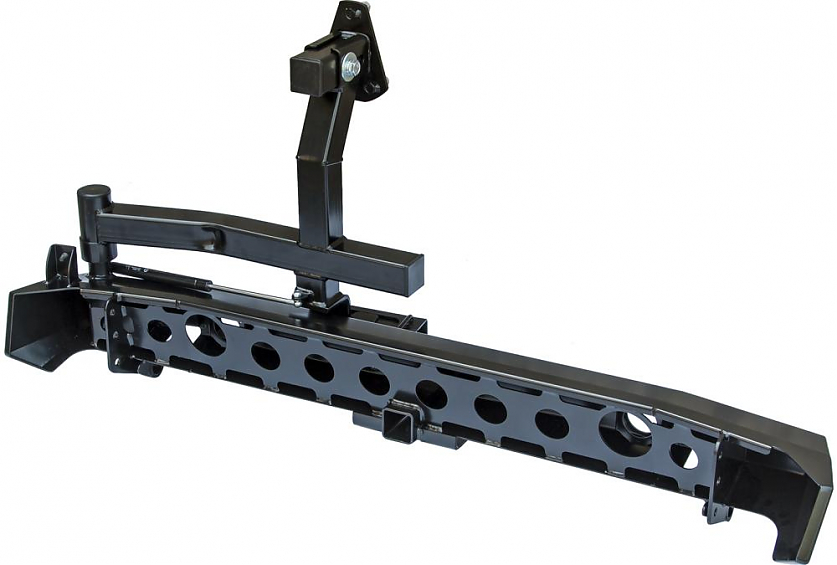 Бампер задний силовой ВАЗ Нива с квадратом под фаркоп, калиткой и фонарями