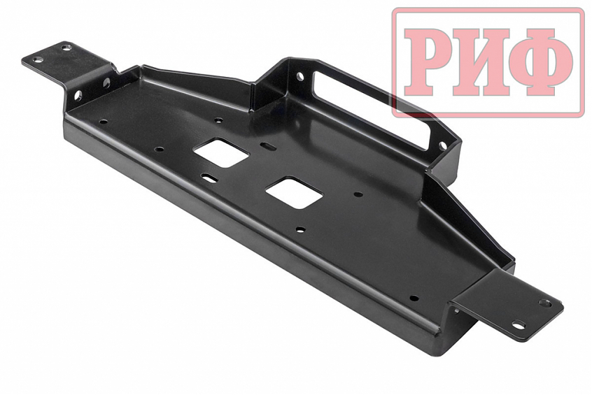 Площадка РИФ под лебёдку c защитой радиатора в штатный бампер Mitsubishi Pajero Sport 2015+ дизель