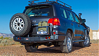Бампер задний ARB для Toyota Land Cruiser 200 с 10/2015 года. С местами для установки кронштейнов запасного колеса.
