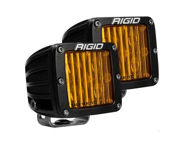 Светодиодные фары Rigid  SAE-Серия Dually (4 светодиода) Отборный жёлтый противотуманный свет (пара)