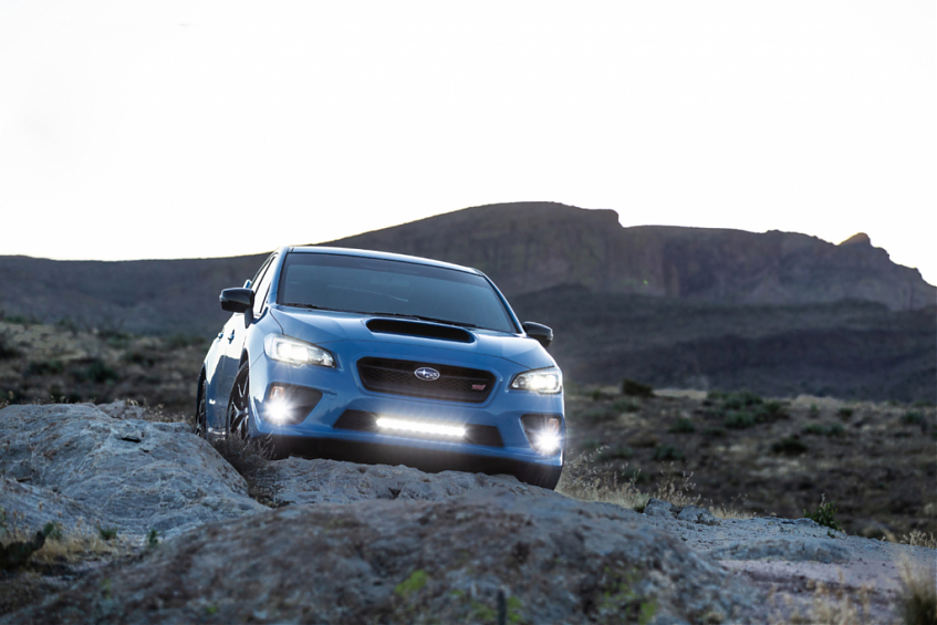 Светодиодная фара Rigid SR-L Серия 20 (Красная подсветка)