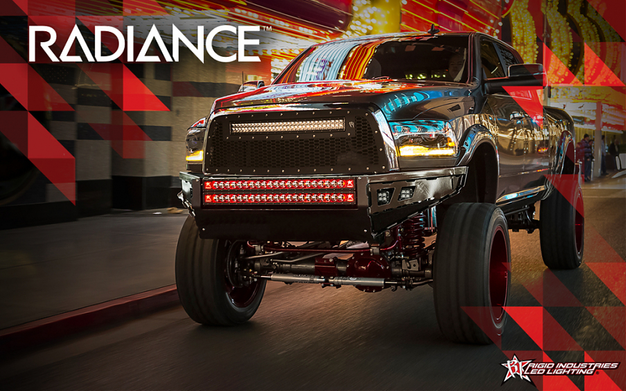 Светодиодная балка 40″ Rigid Radiance Plus cерия (21 Светодиод) Красная подсветка