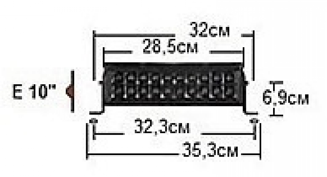 Светодиодная балка Rigid 10 Е-серия PRO (24 светодиодов) - Комбинированный свет (Водительский/Дальний)