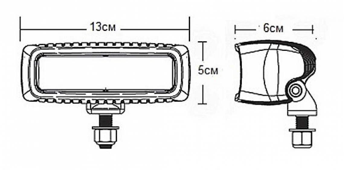 Задние фонари Rigid SR-Q Серия - Красный цвет (пара)