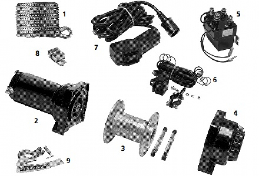 Редуктор в сборе для лебедки квадроцикла Superwinch LT-3000