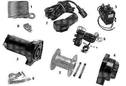 Редуктор в сборе для лебедки квадроцикла Superwinch LT-3000