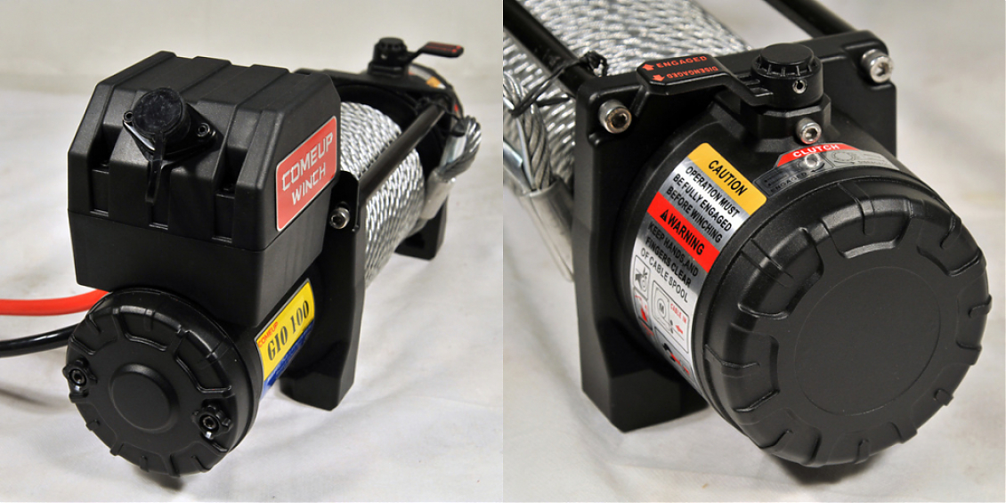 Лебедка автомобильная электрическая ComeUP GIO 100 12V STD стальной трос