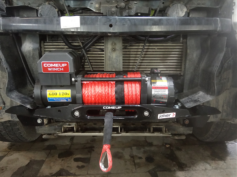 Лебедка автомобильная электрическая Comeup GIO 120S 12V STD (Синтетический трос)