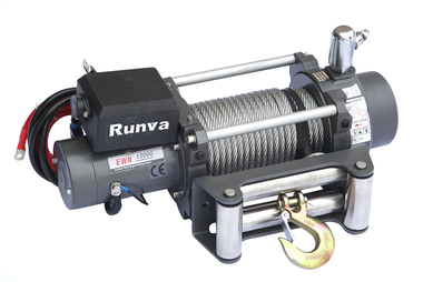 Лебёдка электрическая индустриальная 24V Runva 12000 lbs 5700 кг (c пневмороспуском)