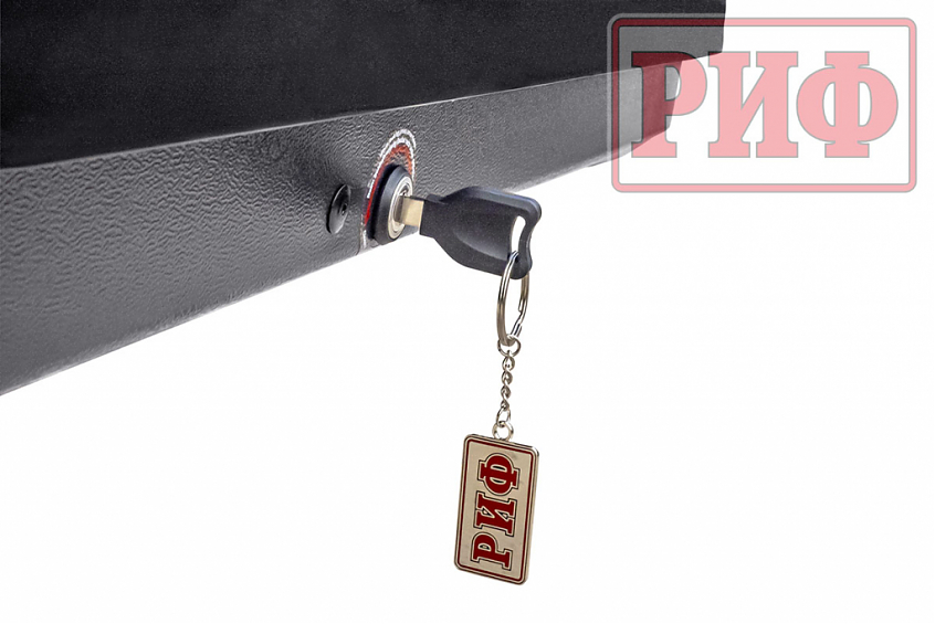 Автобокс на крышу РИФ Туризм-М 360 л черный глянец, двусторонний