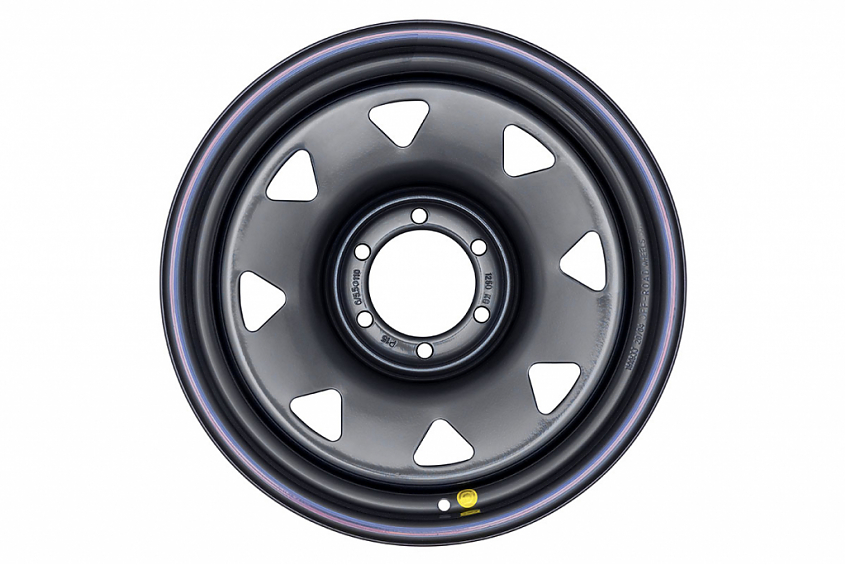 Диск усиленный Тойота Ниссан стальной черный 6x139,7 8xR18 d110 ET+15 (треуг.)