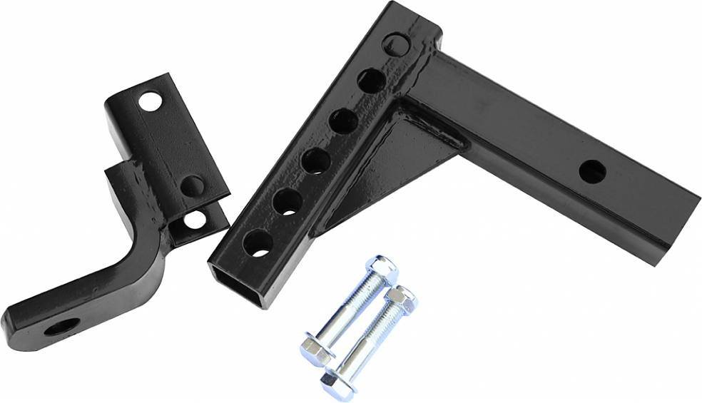 Переходник для фаркопа регулируемый (занижение 4,5/6/7,5/9 дюймов - 120/157/195/232 мм) в американский квадрат