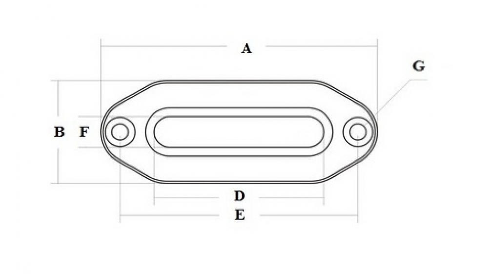 Клюз алюминиевый 4Revo (синий) для лебёдок 9000-12000 Lbs