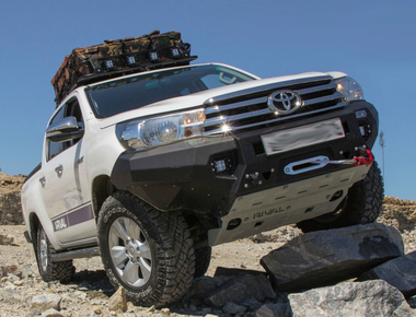 Защита алюминиевая Rival для дифференциала заднего моста Toyota Hilux VIII 4WD 2015-2020