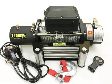Лебёдка автомобильная электрическая Electric winch SNC 12000Lbs (5433кг) (12V). Стальной трос