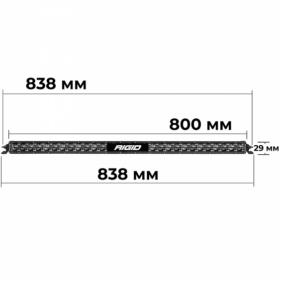 Светодиодная балка Rigid SAE-Серия SR30″ (28 светодиодов) Дополнительный дальний свет + ДХО
