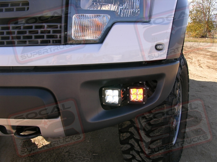 Светодиодные фары Rigid D-серия PRO (4 светодиода) - Дальний свет (пара) Подходят для бамперов Rival