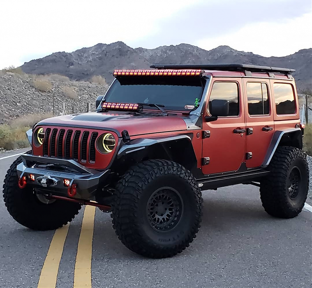 JEEP Wrangler JL Крепление над лобовым стеклом фары RIGID ADAPT 50″