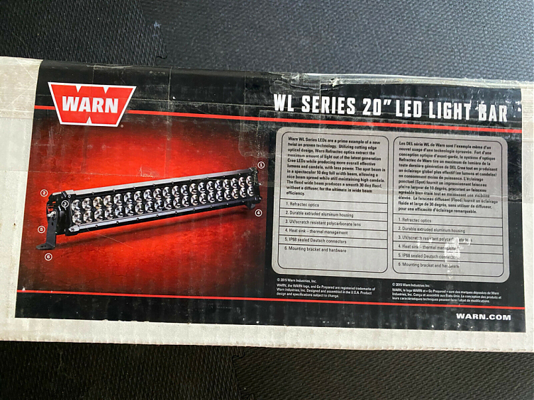 Балка светодиодная Warn ближний свет 20