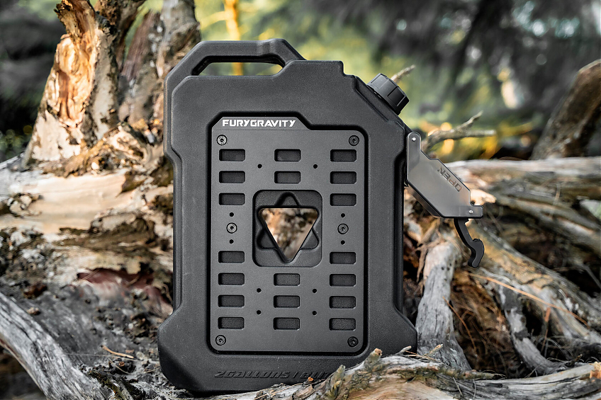 Крепление канистр к задней двери с 2 канистрами FURY для Jeep Wrangler JL