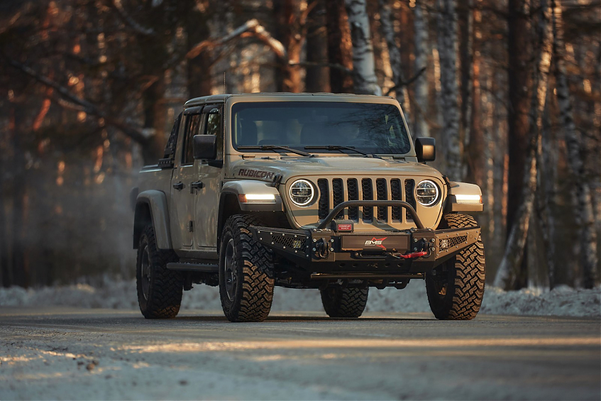 Бампер силовой передний BMS HUNTER для Jeep Wrangler JL \ Gladiator JT 2018-2024