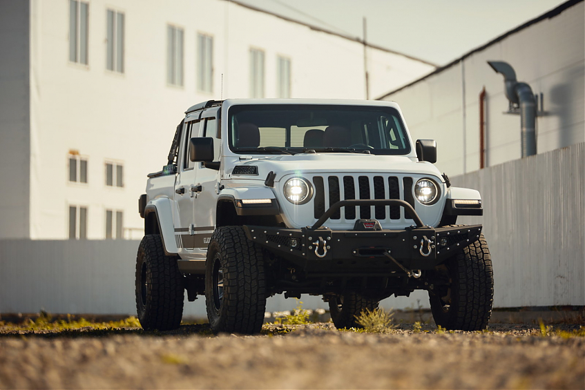 Бампер силовой передний BMS HUNTER для Jeep Wrangler JL \ Gladiator JT 2018-2024