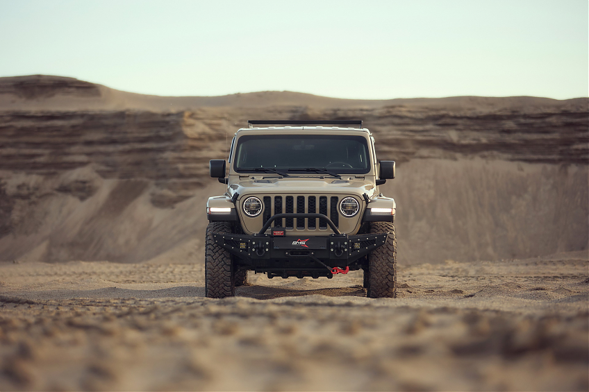 Бампер силовой передний BMS HUNTER для Jeep Wrangler JL \ Gladiator JT 2018-2024