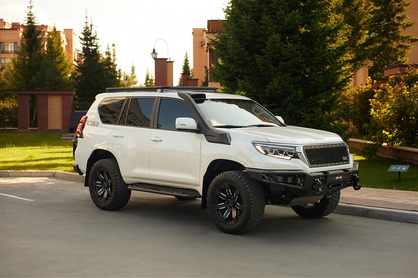 Пороги силовые BMS ALFA для Toyota Land Cruiser Prado 150 Тойота Прадо 150 2009-2023 комплект