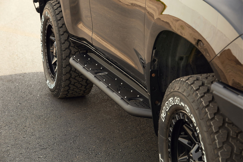 Пороги силовые BMS ALFA для Toyota Land Cruiser Prado 150 Тойота Прадо 150 2009-2023 комплект