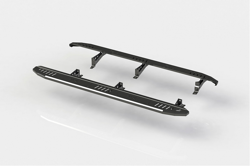 Пороги силовые BMS PRO-Line для Jeep Gladiator JT 2018-2024 (2шт.)