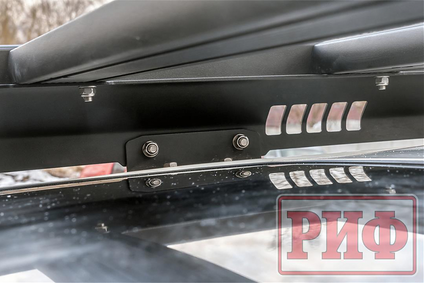 Багажник экспедиционный (платформа) алюминиевый РИФ 1150x2080 мм для Toyota Land Cruiser Prado 150 (с крепежом)