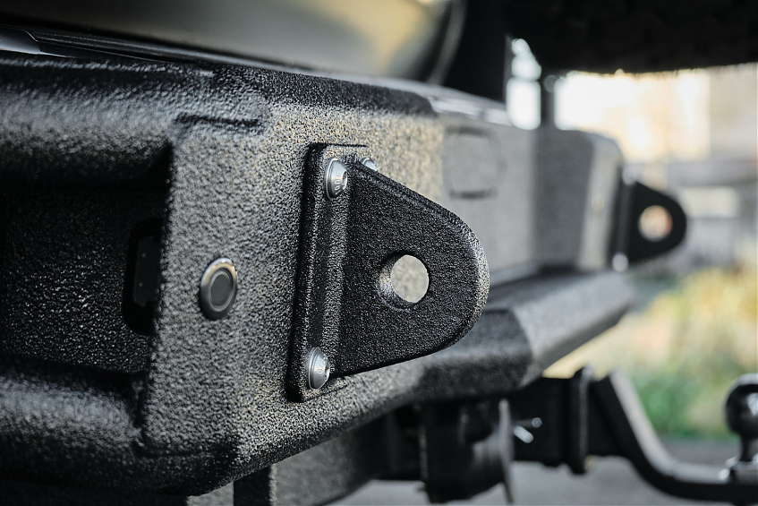 Бампер силовой задний BMS ALFA для Toyota Land Cruiser Prado 150 2009-2017