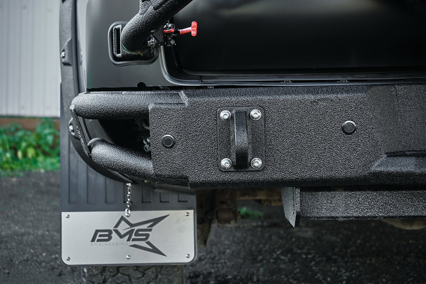 Бампер силовой задний BMS ALFA для Toyota Land Cruiser Prado 150 2009-2017