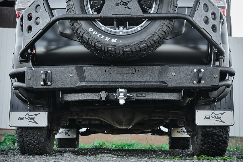Бампер силовой задний BMS ALFA для Toyota Land Cruiser Prado 150 2009-2017