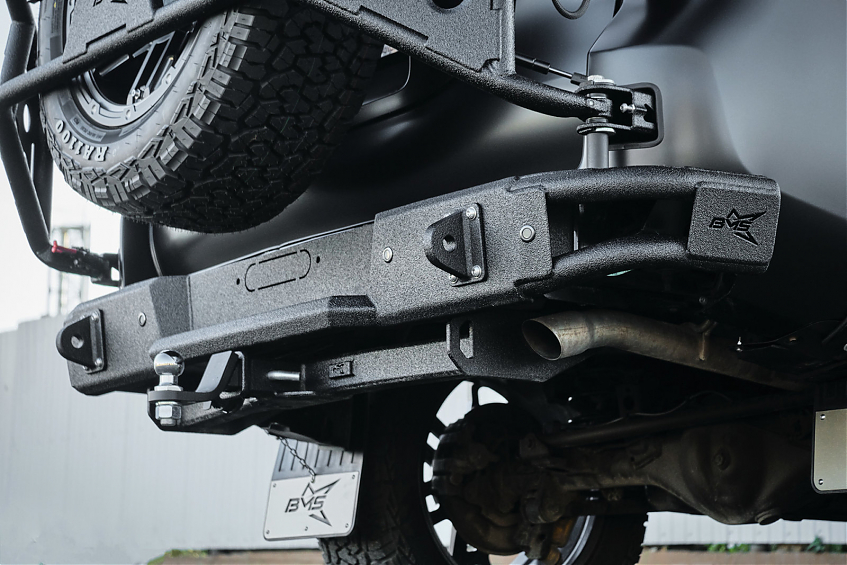 Бампер силовой задний BMS ALFA для Toyota Land Cruiser Prado 150 2009-2017