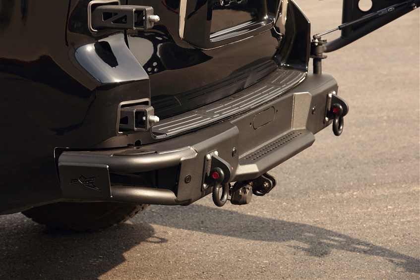 Бампер силовой задний BMS ALFA для Toyota Land Cruiser Prado 150 2009-2017