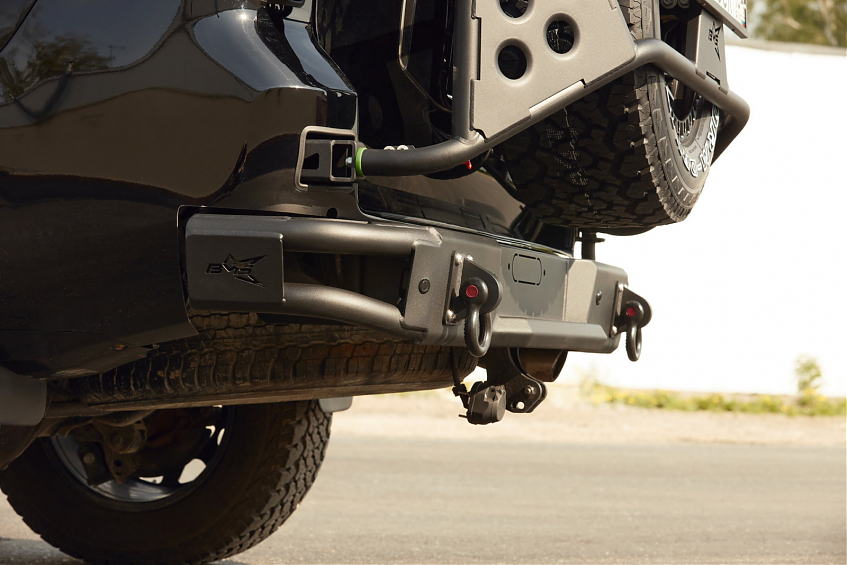 Бампер силовой задний BMS ALFA для Toyota Land Cruiser Prado 150 2009-2017