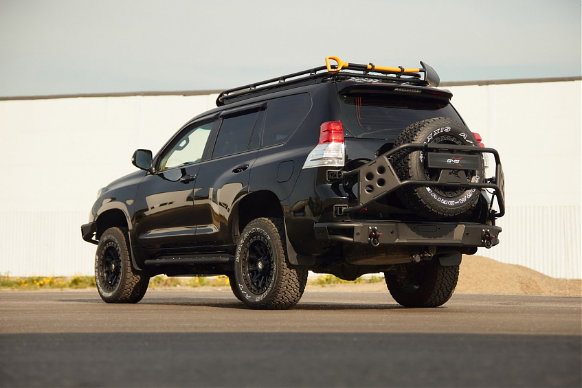 Бампер силовой задний BMS ALFA для Toyota Land Cruiser Prado 150 2009-2017