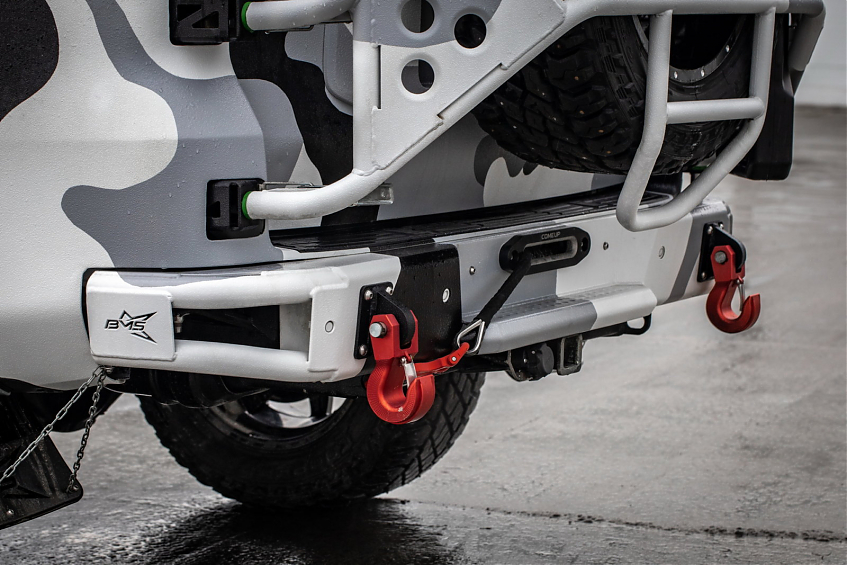 Бампер силовой задний BMS ALFA для Toyota Land Cruiser Prado 150 2009-2017