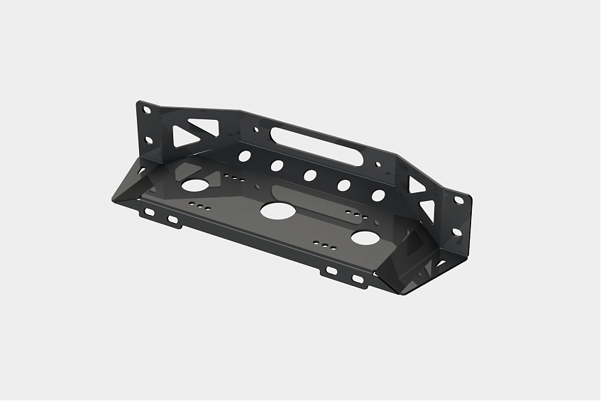 Площадка под лебёдку в штатный бампер Mopar для Jeep Wrangler JL Gladiator JT 2018-2024