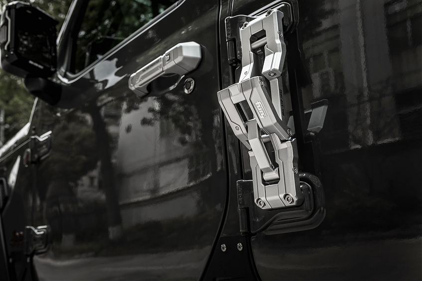 Подножка на дверь FURY для Jeep Wrangler JL (Чёрная)