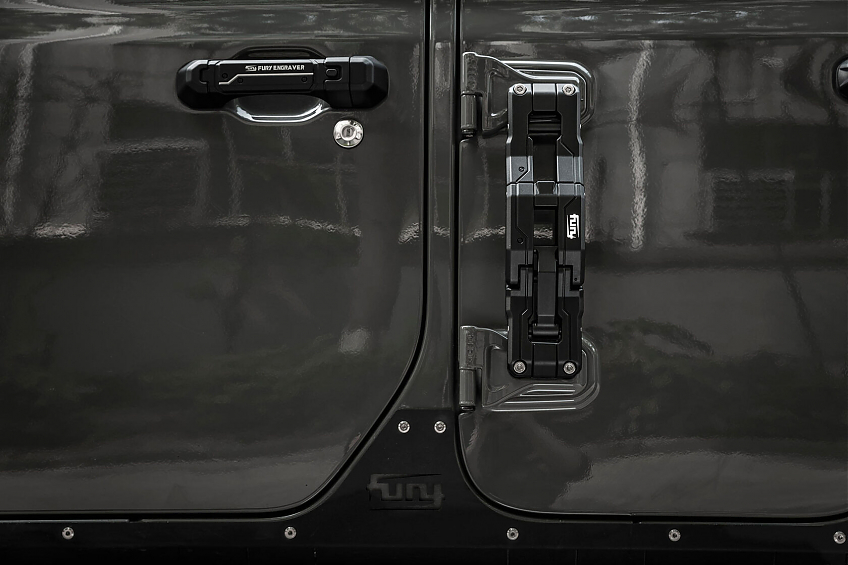 Подножка на дверь FURY для Jeep Wrangler JL (Чёрная)