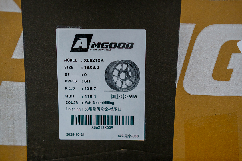 ДИСК АВТОМОБИЛЬНЫЙ АЛЮМИНИЕВЫЙ ЛИТОЙ Amgood Sunrise Wheels 18Х9 6X139.7 ET-0 110.1