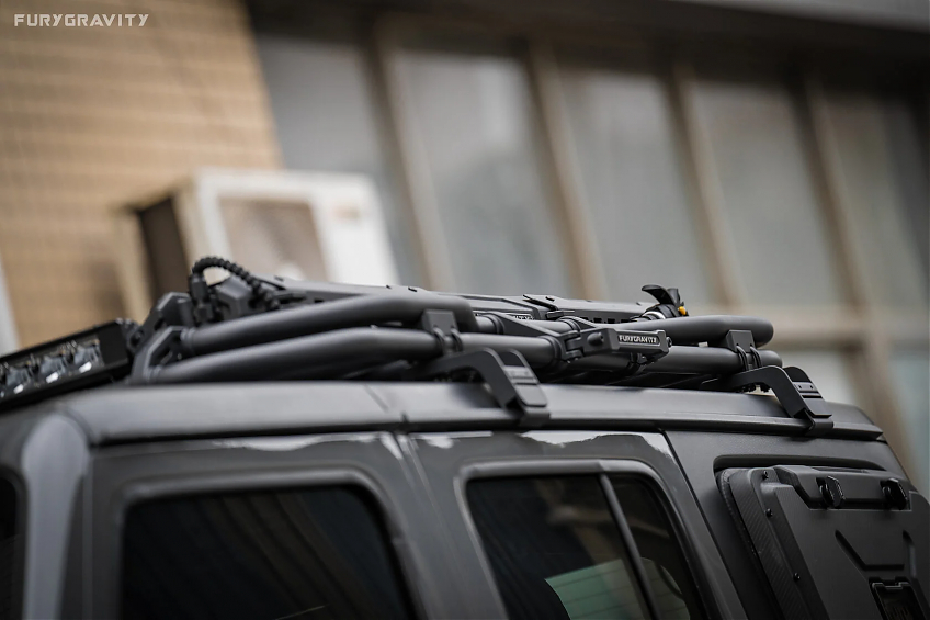 Багажник алюминиевый на крышу FURY серии Awaken для Jeep Wrangler JL