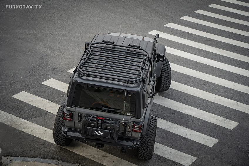 Багажник алюминиевый на крышу FURY серии Awaken для Jeep Wrangler JL