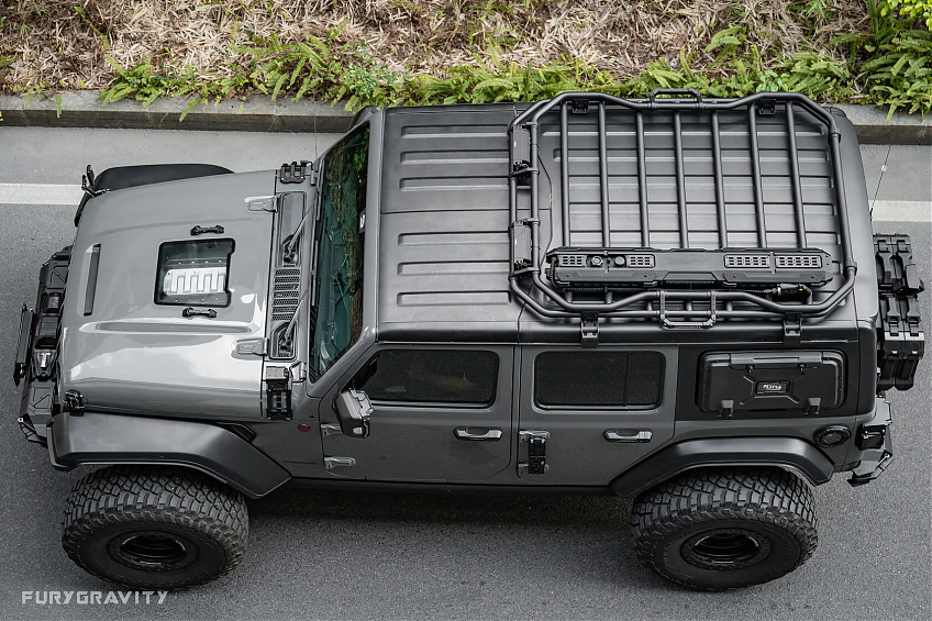 Багажник алюминиевый на крышу FURY серии Awaken для Jeep Wrangler JL