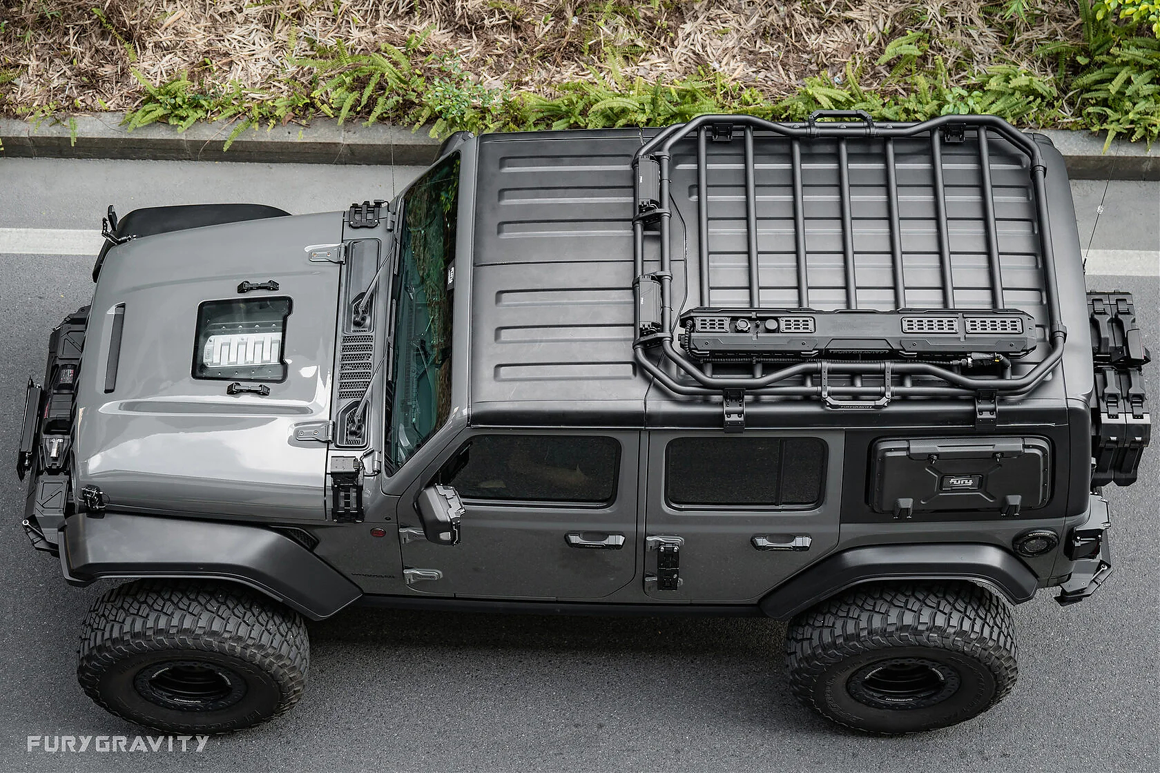 Багажник алюминиевый на крышу FURY серии Awaken для Jeep Wrangler JL