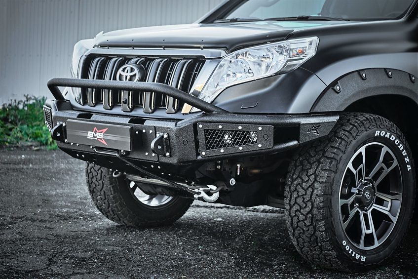Бампер силовой передний BMS ALFA для  Toyota Land Cruiser Prado 150 2009-2017