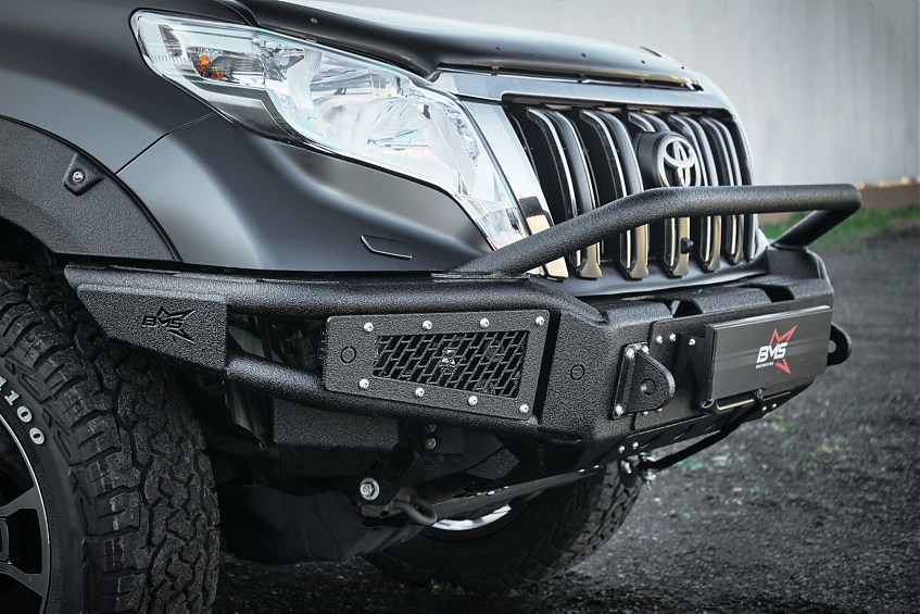 Бампер силовой передний BMS ALFA для  Toyota Land Cruiser Prado 150 2009-2017